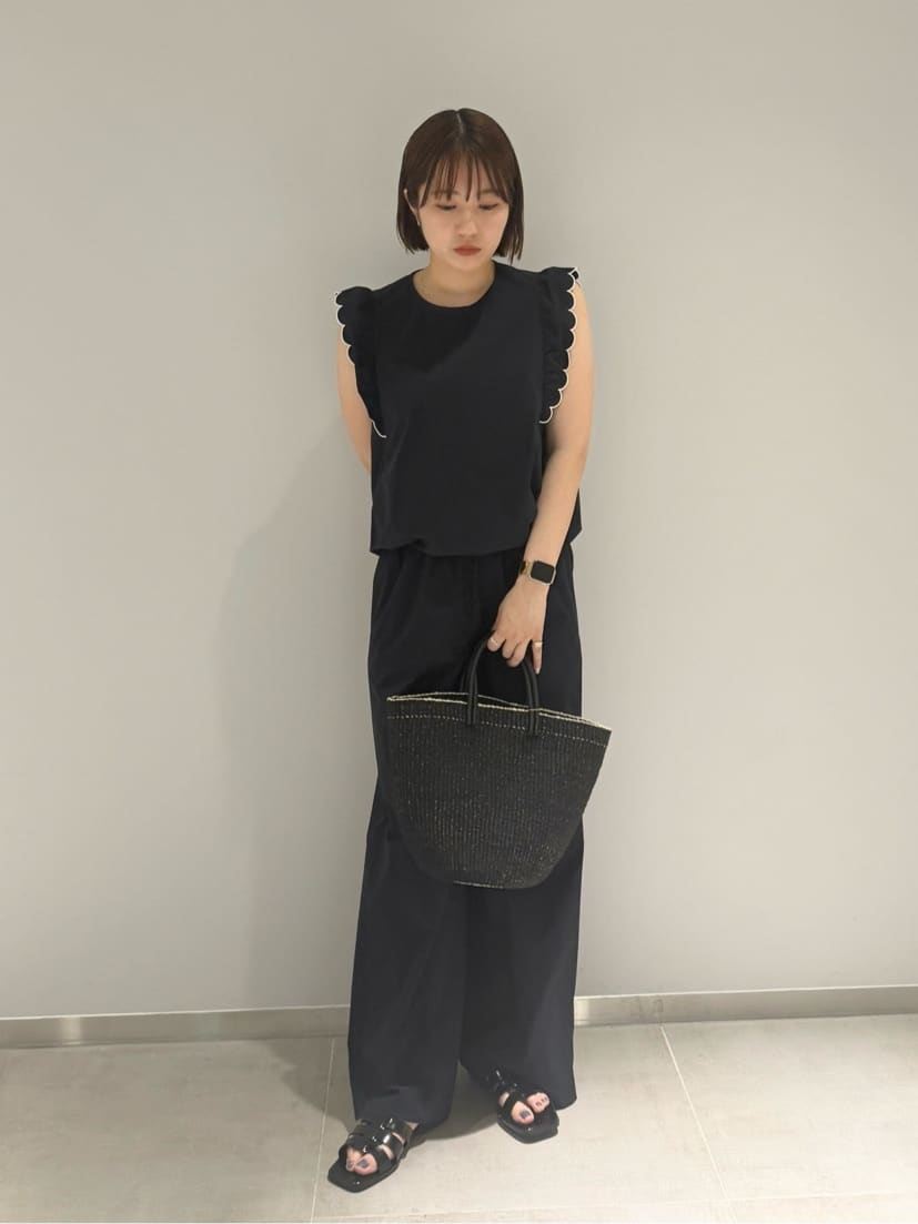 UNITED ARROWS | スカラップ フリル オールインワン パンツ -はっ水 UV