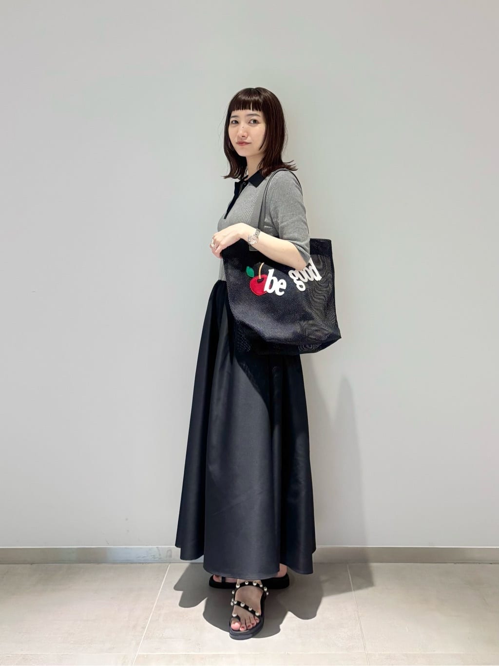 UNITED ARROWS | フィット&フレア ポロワンピース -ウォッシャブル