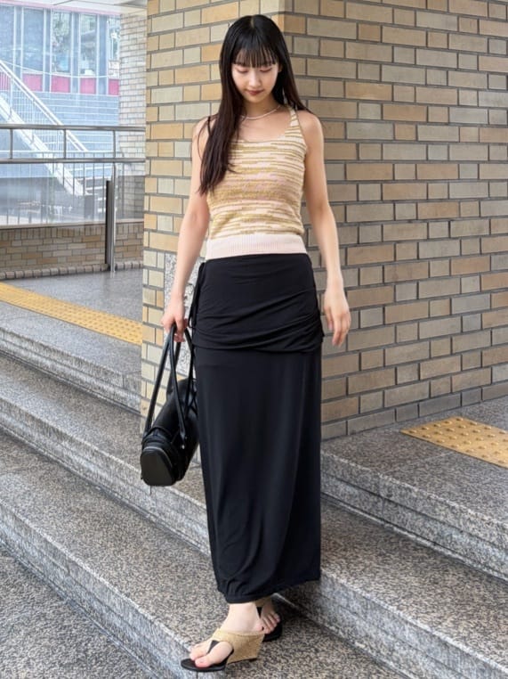 moussy | LAYER CUT MAXI スカート | Rakuten Fashion(楽天