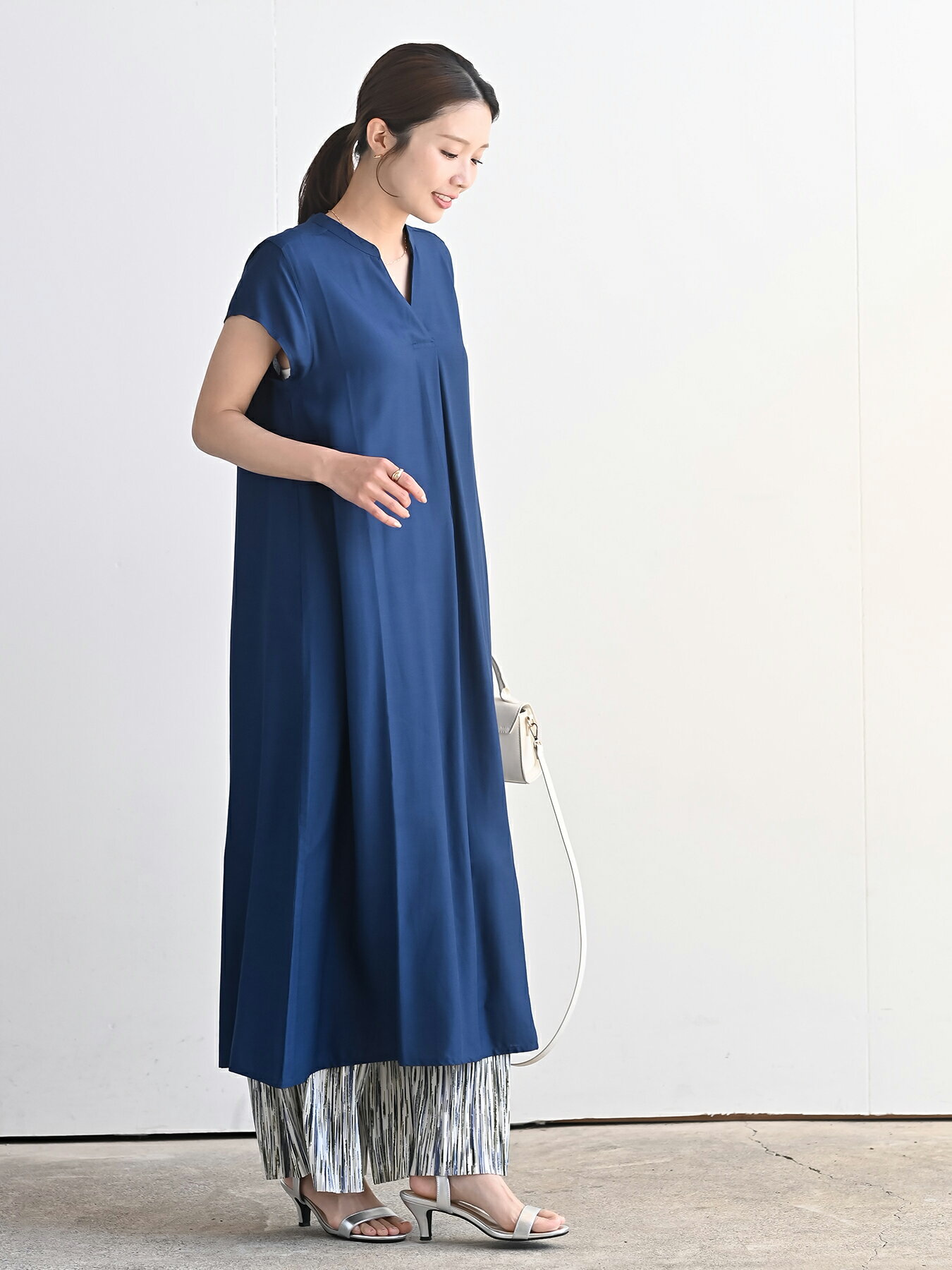 rps | レーヨンノーカラースキッパーワンピース | Rakuten Fashion