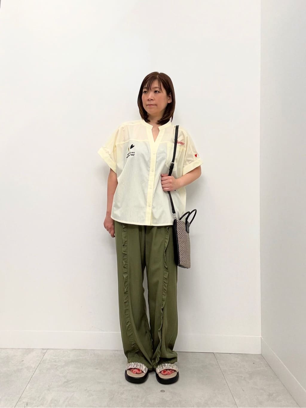 Vin | レタリング刺繍×プリントスキッパーシャツ | Rakuten Fashion