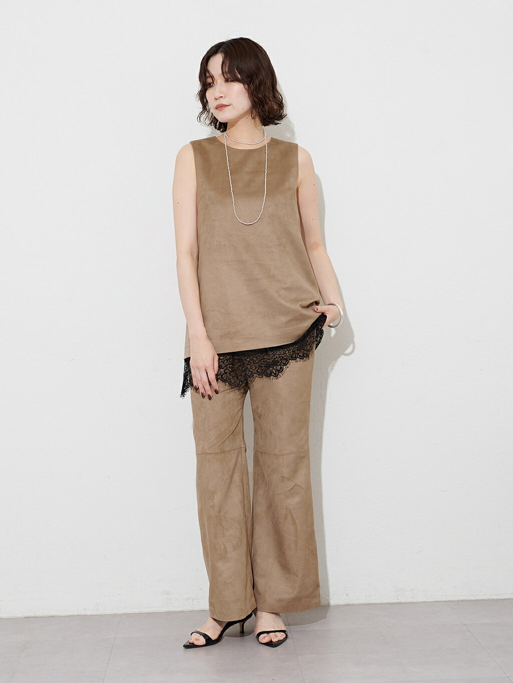 Whim Gazette | サテンレースキャミソール | Rakuten Fashion(楽天