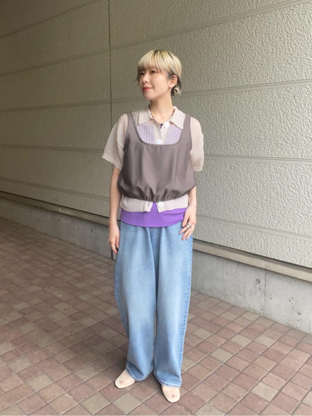 6 ROKU ギャバジン ノースリーブ トップス　ビスチェ 6(ROKU) BEAUTY&YOUTH UNITED ARROWS - 6 ROKU ギャバジン