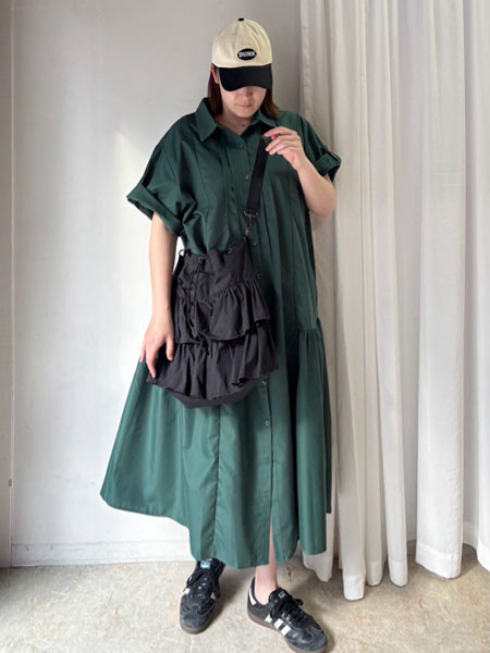 CORNERS | 【CORNERS by KR】サイドギャザーシャツワンピース