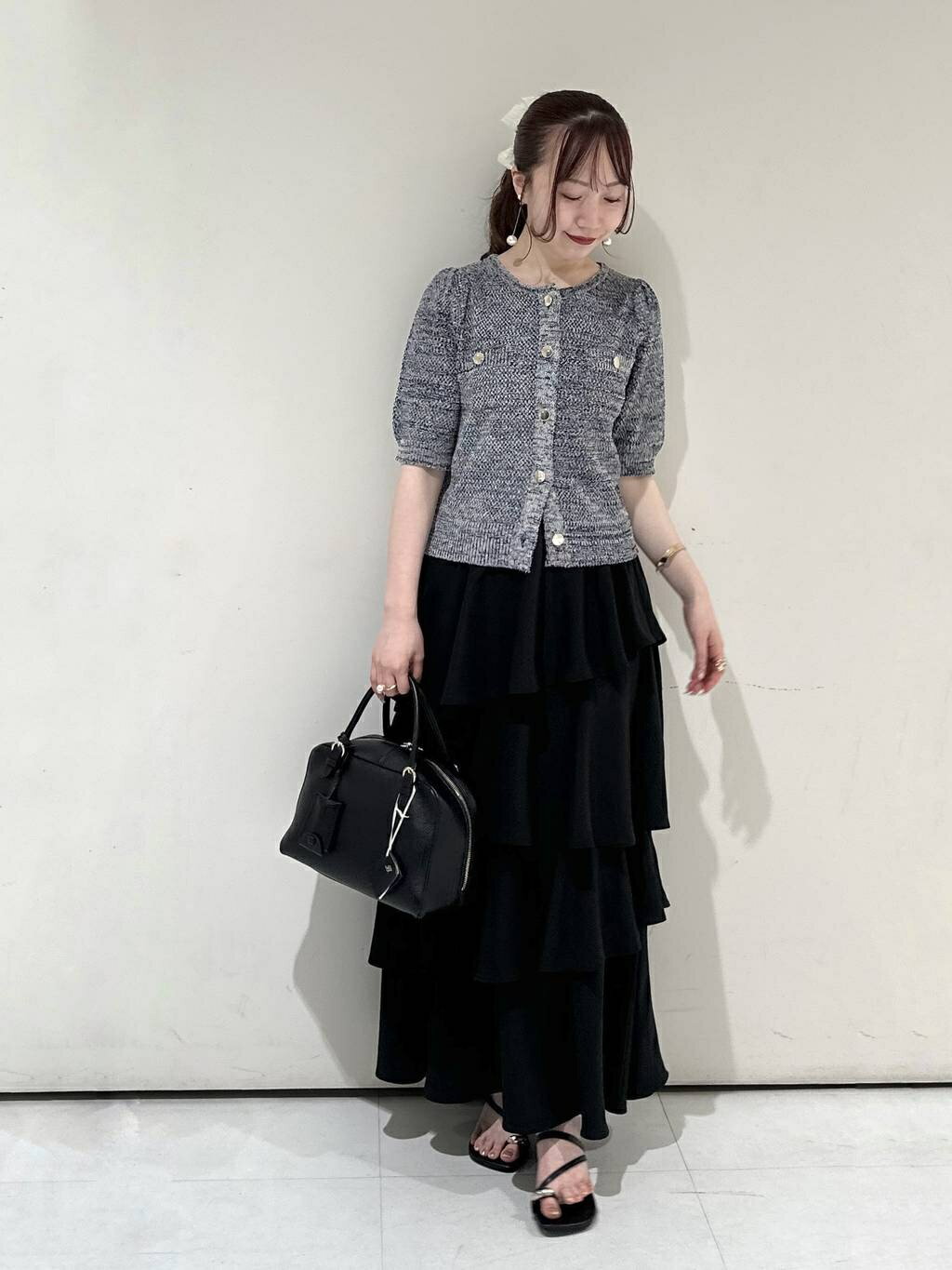 mysty womanのサマーツイードライクカーディガンSSを使ったコーディネートを紹介します。｜Rakuten Fashion(楽天ファッション／旧楽天ブランドアベニュー)7234544