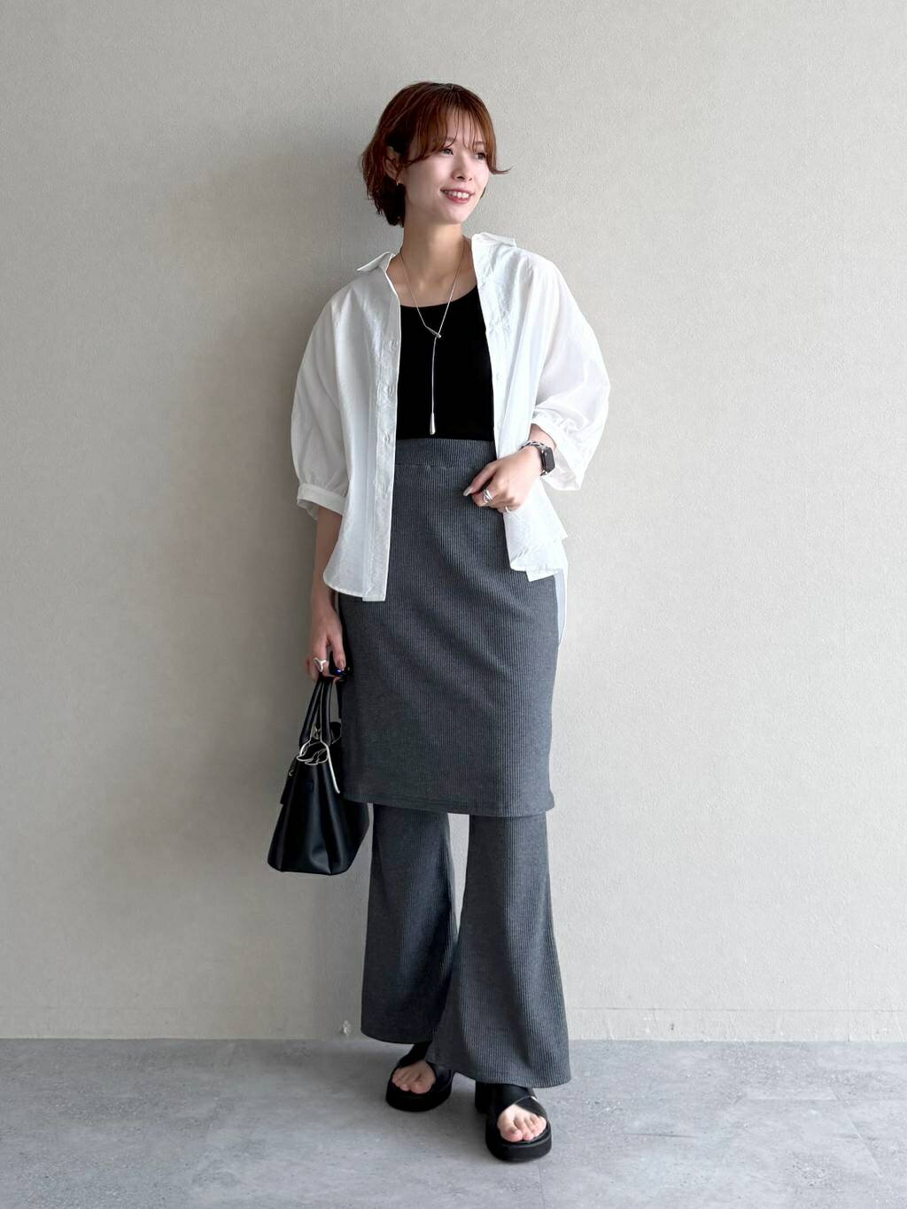 mysty womanの3ピースレイヤードセットを使ったコーディネートを紹介します。｜Rakuten Fashion(楽天ファッション／旧楽天ブランドアベニュー)7234546