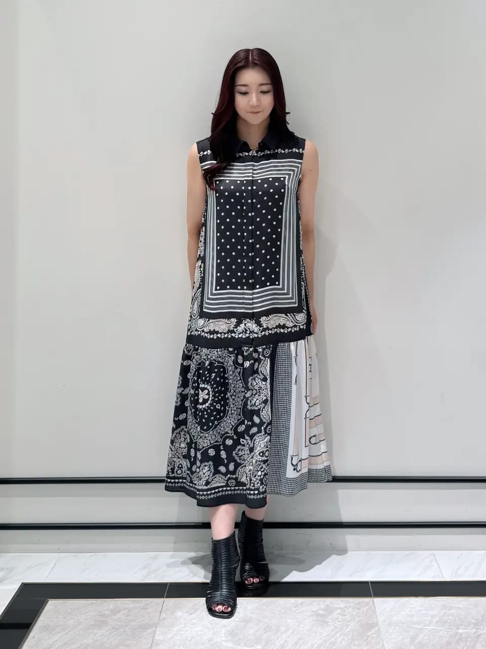 GRACE CONTINENTAL | バンダナコンビドレス | Rakuten Fashion(楽天