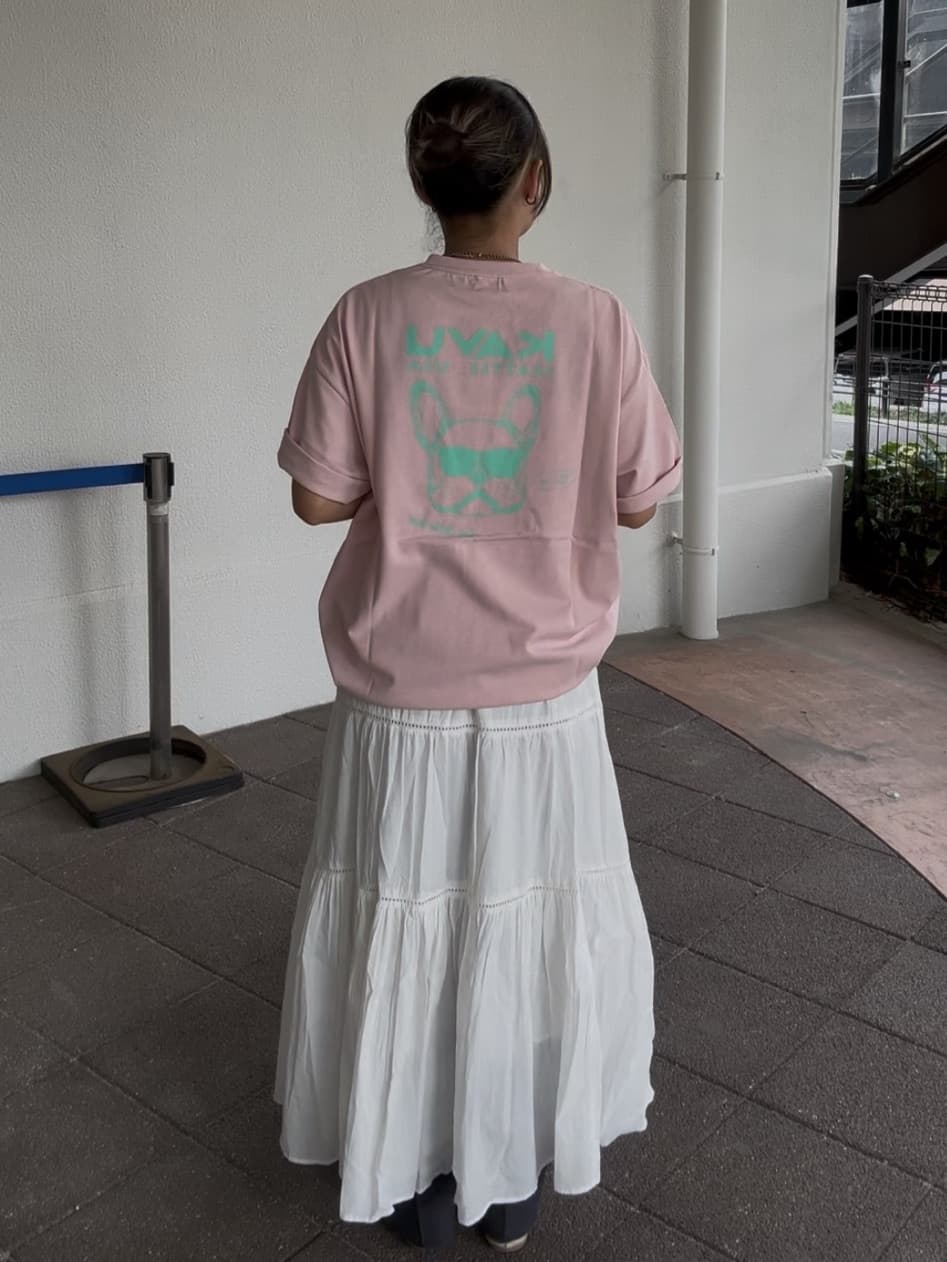 FREAK’S STOREのKAVU×FREAK'S STORE/カブー 別注 ビッグシルエット バックデザイン 刺繍ワッペン Tシャツ / DOG【限定展開】を使ったコーディネートを紹介します。｜Rakuten Fashion(楽天ファッション／旧楽天ブランドアベニュー)7235034