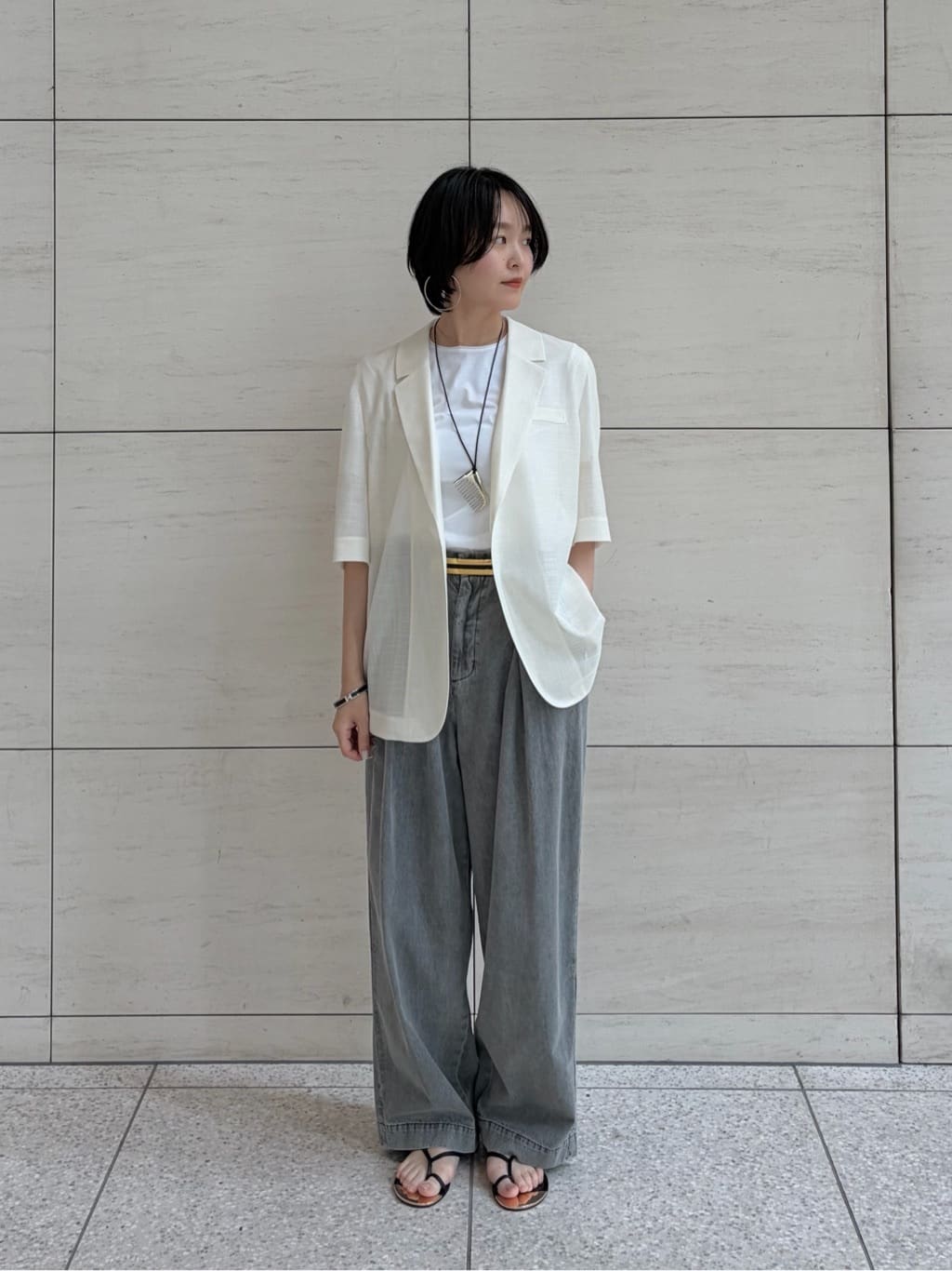 UNITED ARROWSの<conte>アサライク カラミ ジャケットを使った 