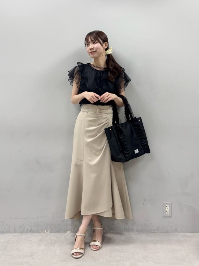 ナチュラルクチュール　ドレープデザインマーメイドスカート mizukoto〉ドレープデザインマーメイドスカート | natural couture