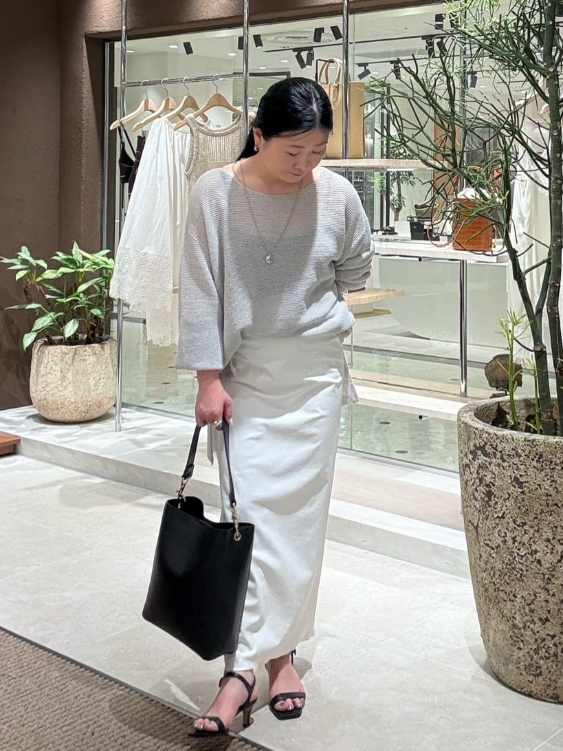 GALLARDAGALANTEのペーパーヤーンメッシュニットを使ったコーディネートを紹介します。｜Rakuten Fashion(楽天ファッション／旧楽天ブランドアベニュー)7235720