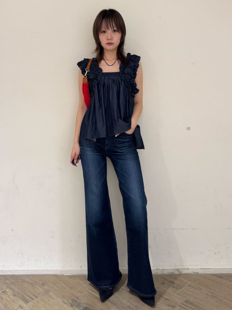 moussyの【美脚見えデニム】【SNSで話題!】ADVANCED LONG LEG フレアを