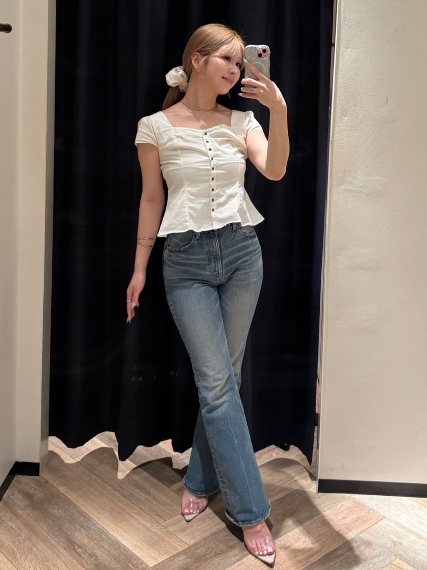 moussy | BUTTON UP FITTED ブラウス | Rakuten Fashion(楽天