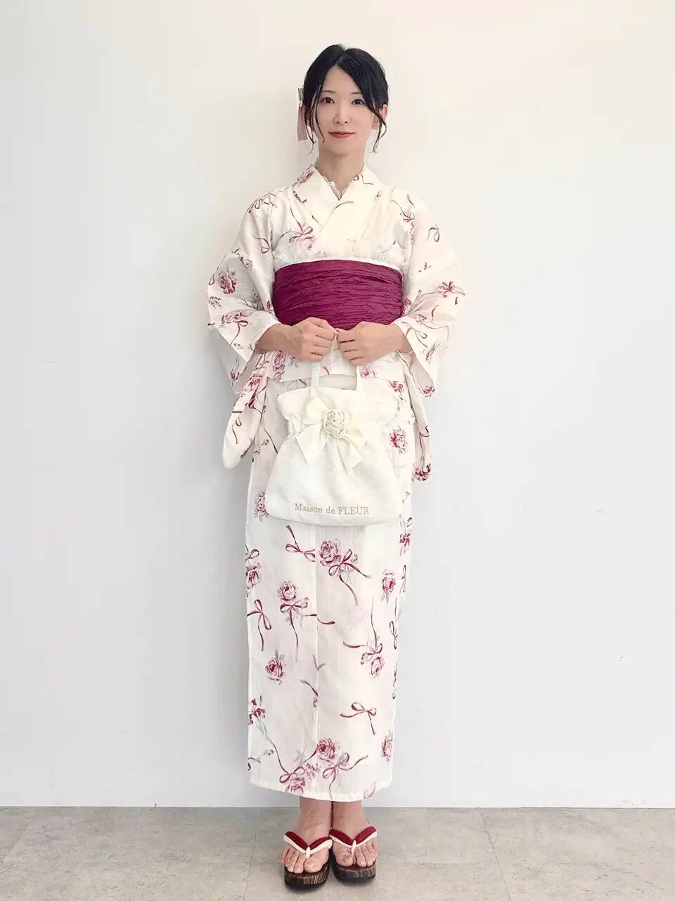 Maison de FLEUR | 【セパレート/兵児帯セット】ローズリボン