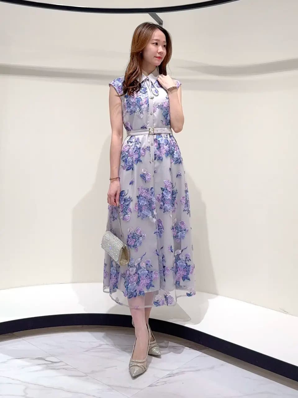 GRACE CONTINENTAL | ブーケフラワー刺繍ワンピース | Rakuten Fashion