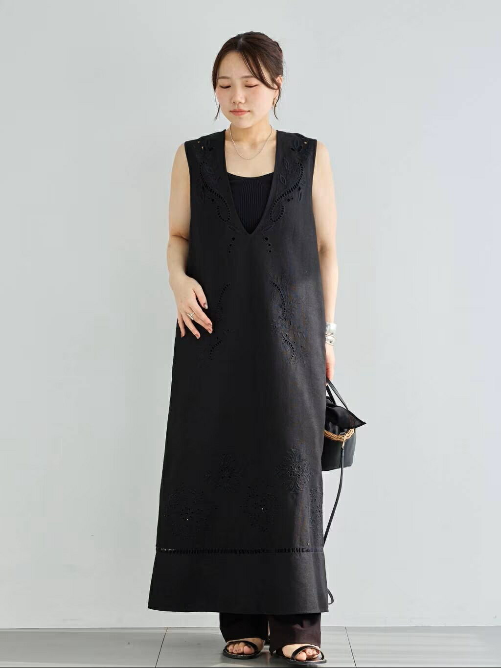 Curensology | コットンカットワークワンピース | Rakuten Fashion