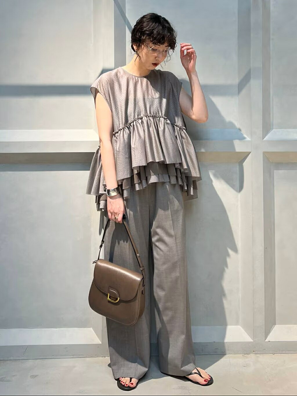 Curensology | シアーギャザーブラウス | Rakuten Fashion(楽天