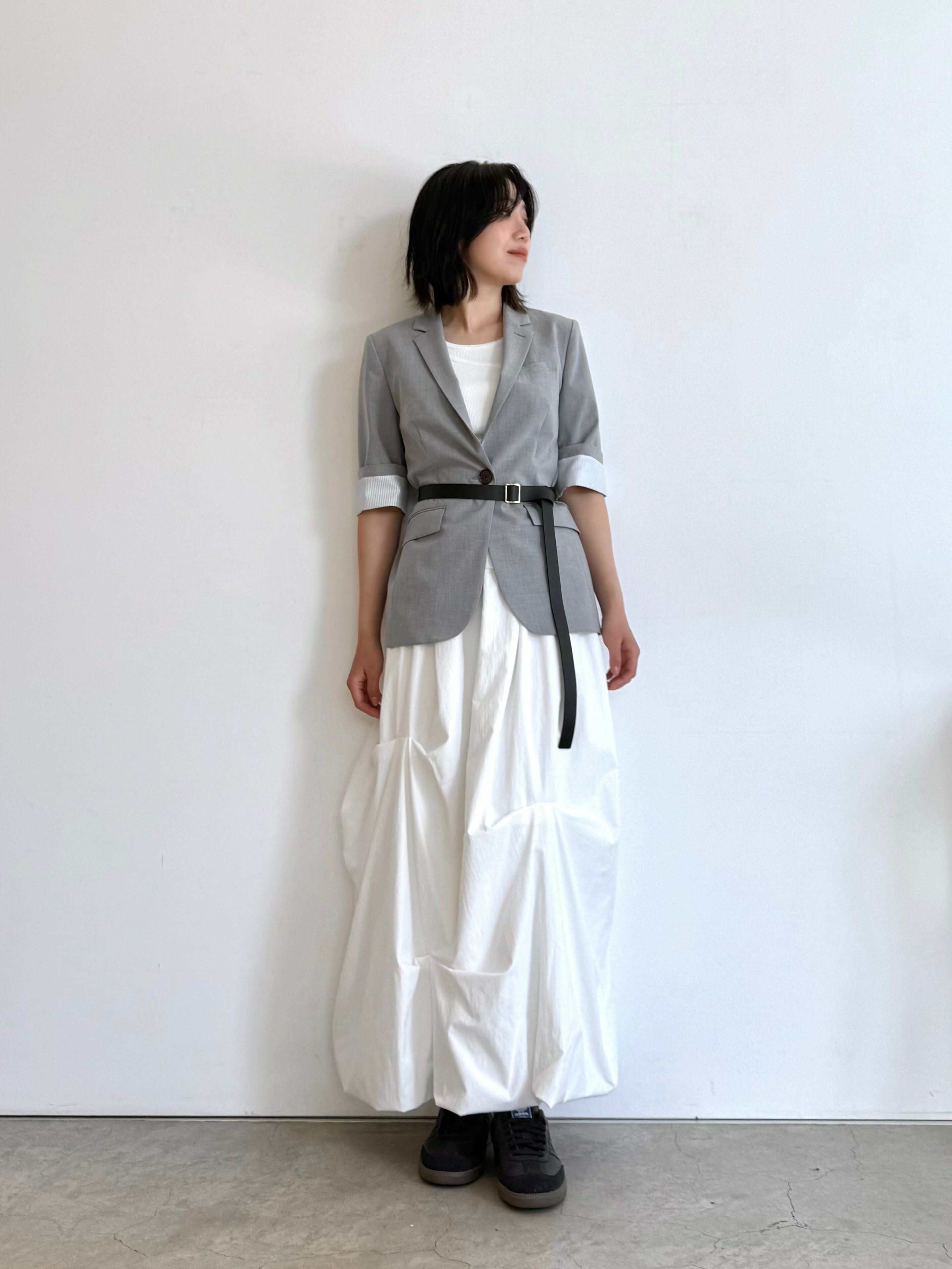 LOVELESSのウォッシャブルトロハーフスリーブジャケットを使ったコーディネートを紹介します。｜Rakuten Fashion(楽天ファッション／旧楽天ブランドアベニュー)7236926