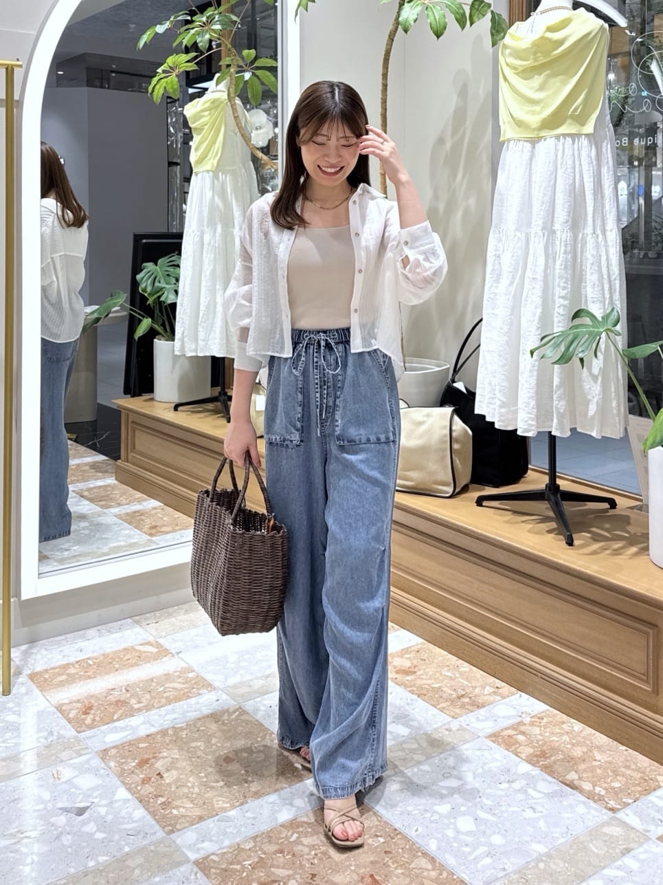 La boutique BonBon | 【今すぐお届け!日焼け・冷房対策に】ストライプ