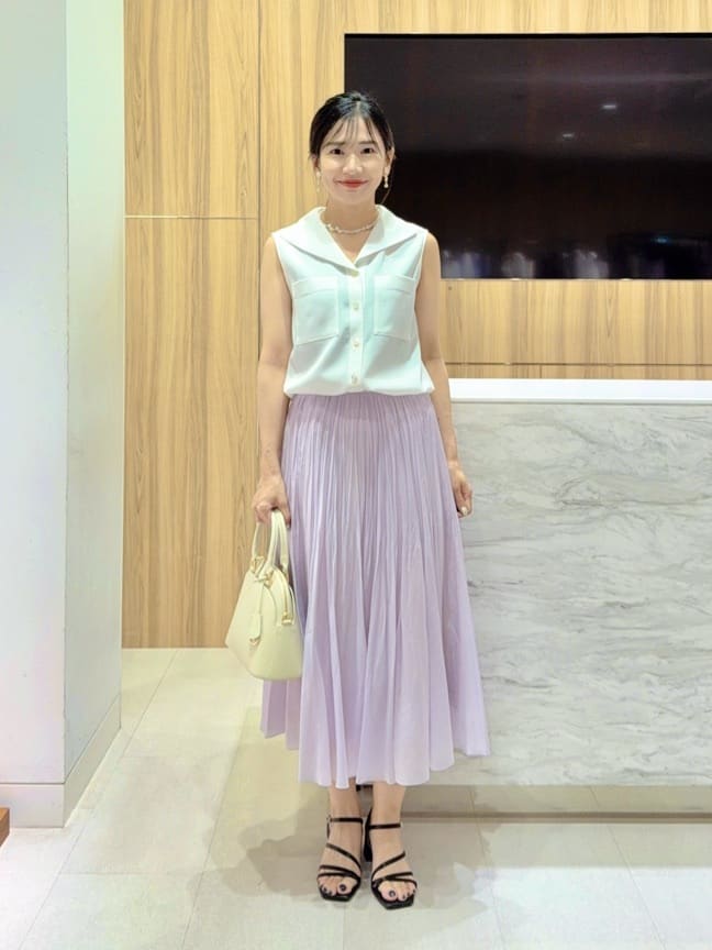 ANAYI | テンセルポリオーガンプリーツ スカート | Rakuten Fashion
