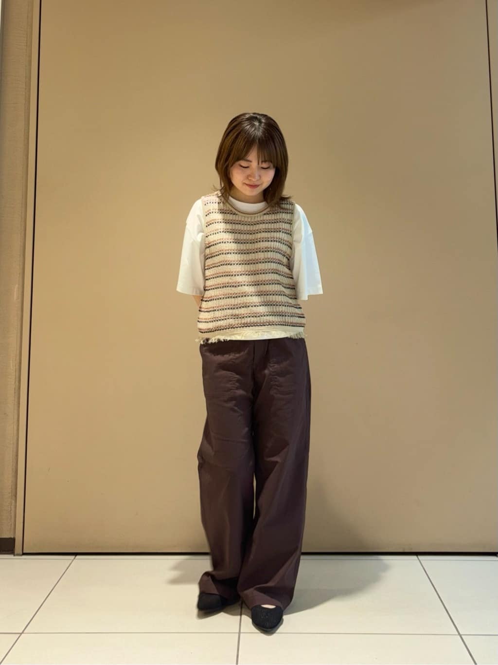 UNITED ARROWS green label relaxing | フリンジ ニット ベスト