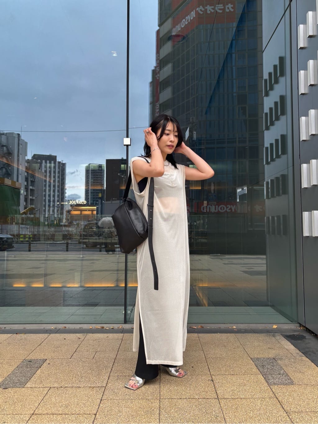 ear PAPILLONNERのベロアシアーロングタンク【SUM1 STYLE】を使ったコーディネートを紹介します。｜Rakuten Fashion(楽天ファッション／旧楽天ブランドアベニュー)7238298