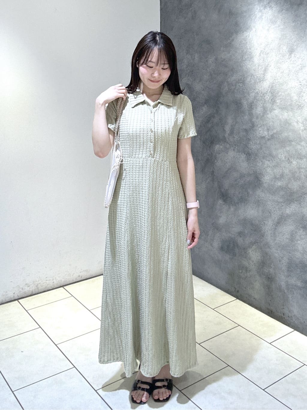 FREE'S MART | 金ボタンカットジャガードポロワンピース | Rakuten