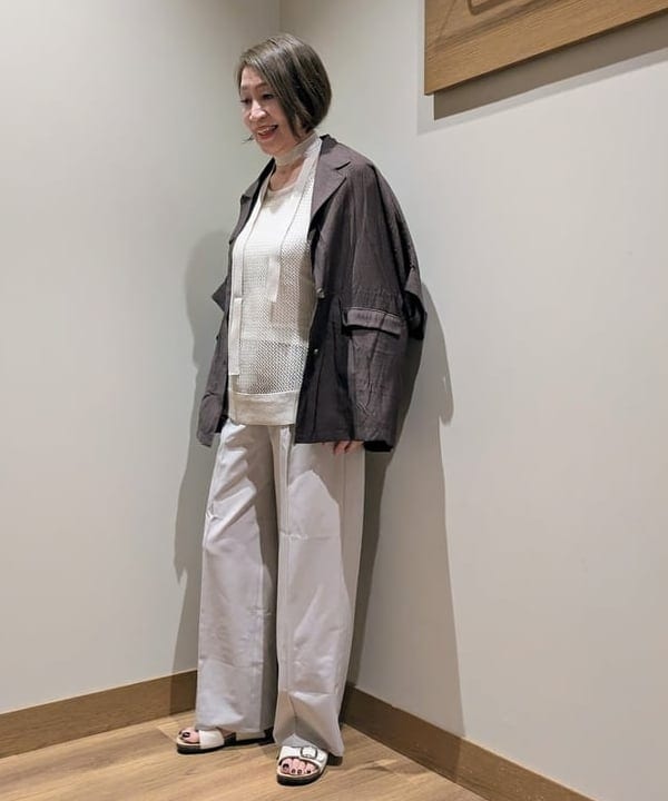 BEAMS HEART | フレンチ 半袖 ジャケット 26SS ウォッシャブル ラフ