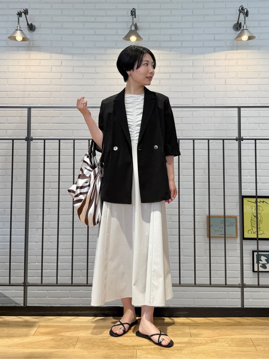 UNITED ARROWS green label relaxing | シャーリング ワンピース