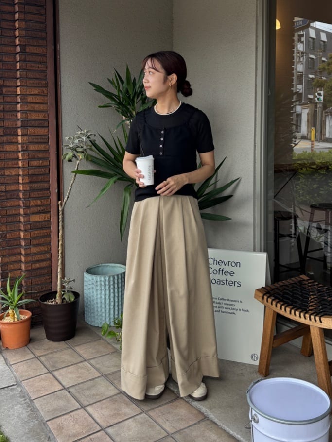 titivate | キャミソール トップス ドッキング Tシャツ カットソー