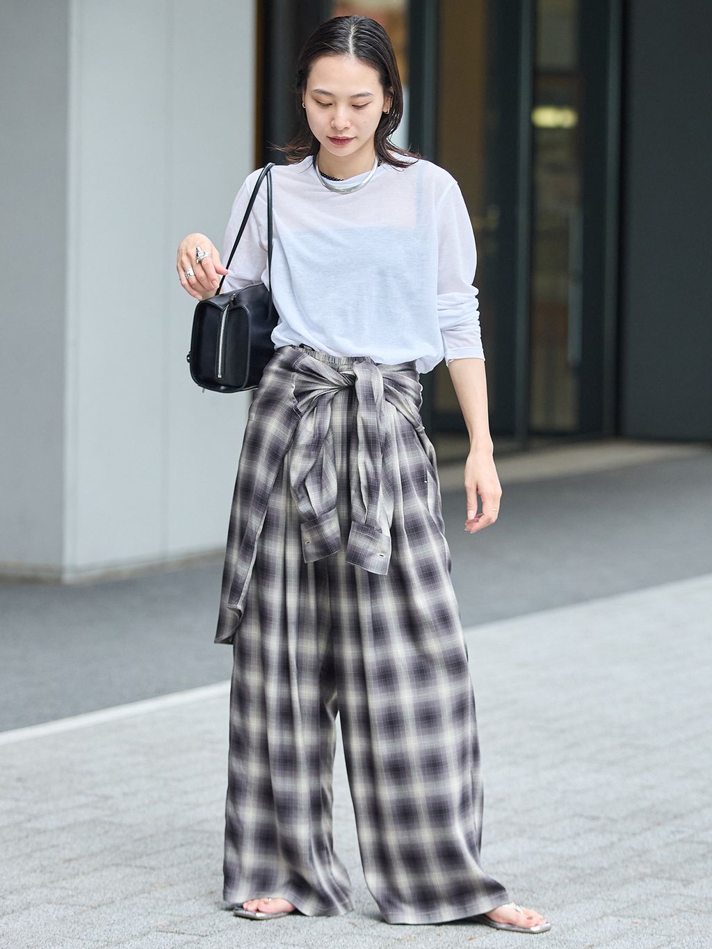 JOURNAL STANDARDのCPシアースキンロング Tシャツを使ったコーディネートを紹介します。｜Rakuten Fashion(楽天ファッション／旧楽天ブランドアベニュー)7241092