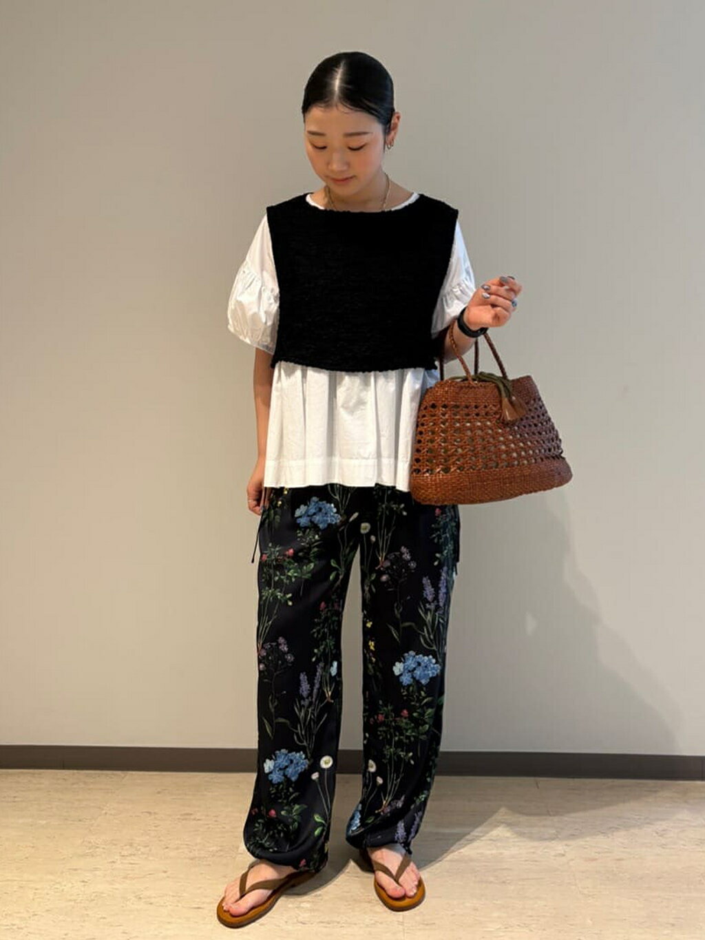 Bshop | TICCA | フラワープリントパンツ WOMEN | Rakuten Fashion