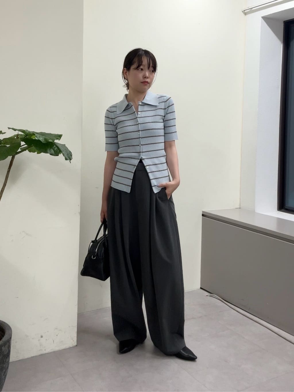 GALLARDAGALANTEのマルチボーダーポロニットを使ったコーディネートを紹介します。｜Rakuten Fashion(楽天ファッション／旧楽天ブランドアベニュー)7241903