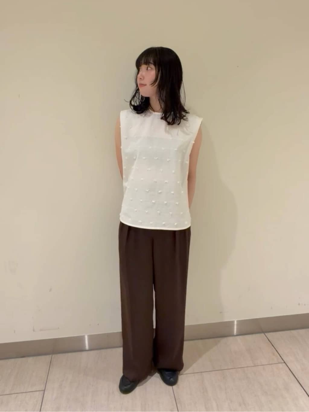BEAUTY&YOUTH UNITED ARROWS | ドット ジャガード ノースリーブ