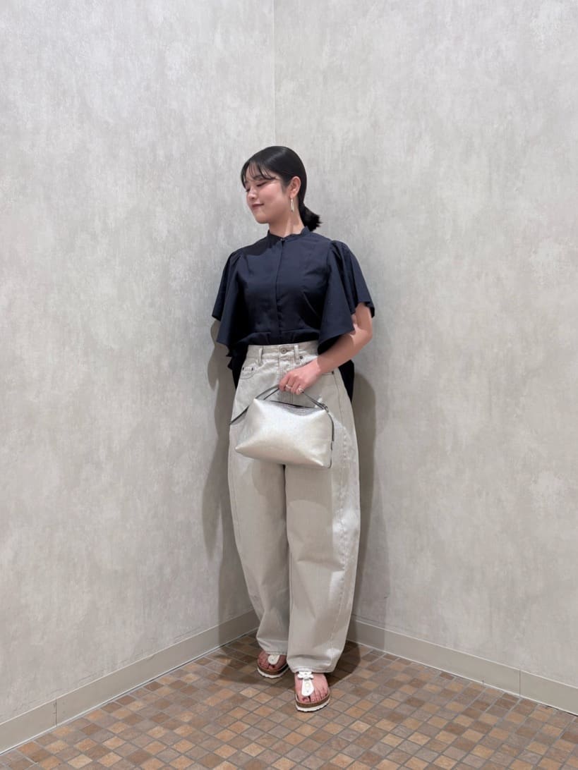 UNITED ARROWS | オーガンジー ペプラム フレア ブラウス