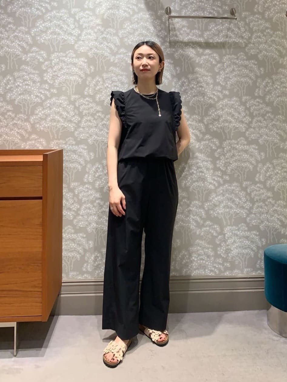 UNITED ARROWS | スカラップ フリル オールインワン パンツ -はっ水 UV
