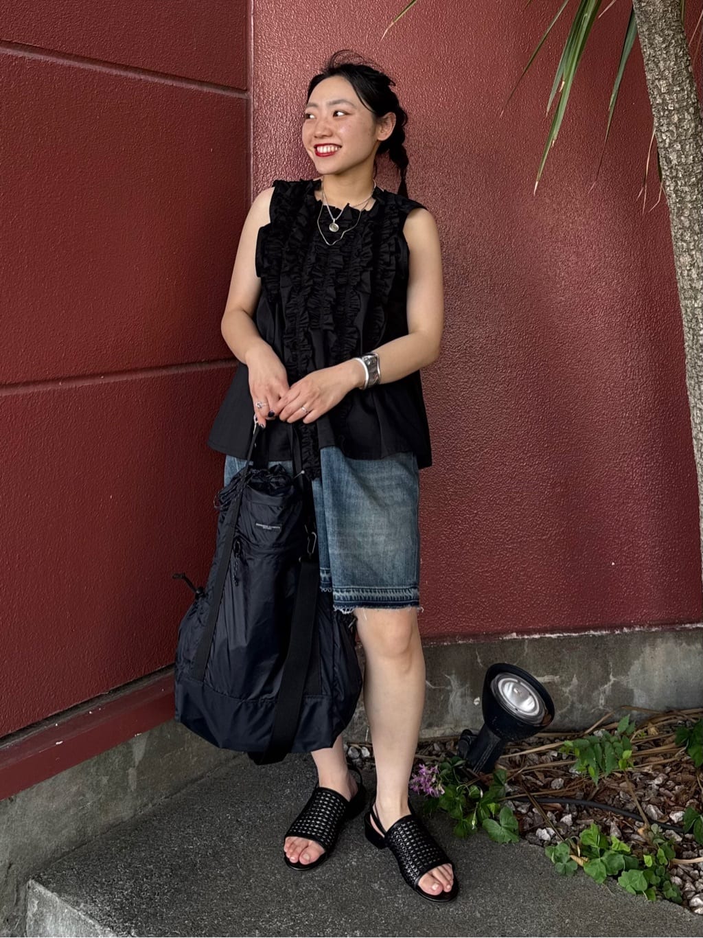FREAK’S STOREのレザレット メッシュサンダルを使ったコーディネートを紹介します。｜Rakuten Fashion(楽天ファッション／旧楽天ブランドアベニュー)7243537