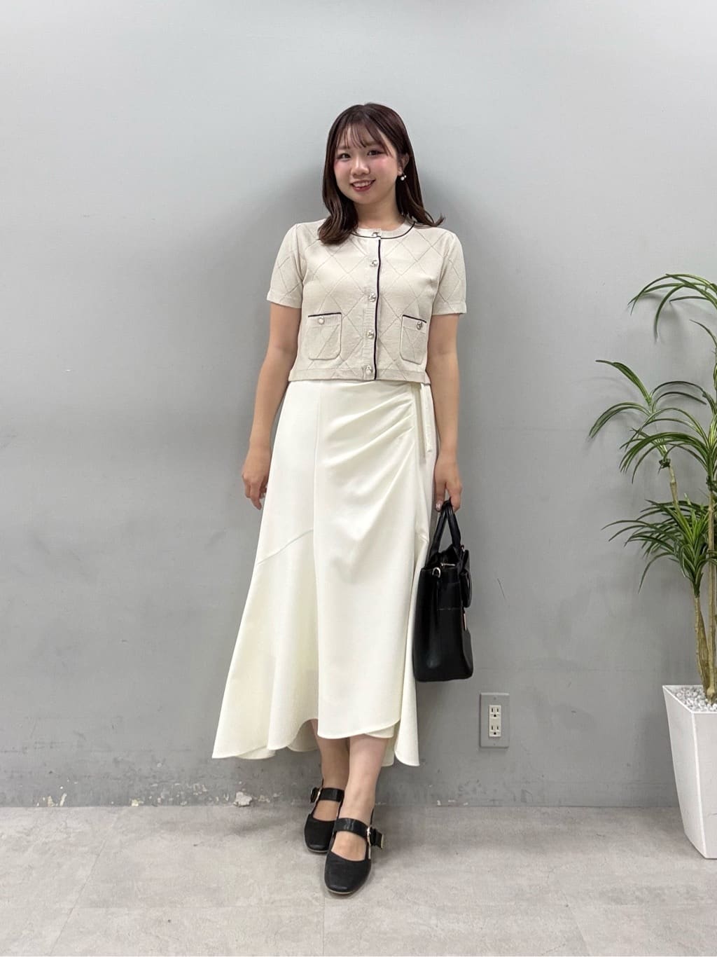 ナチュラルクチュール　ドレープデザインマーメイドスカート natural couture ロング スカート 「mizukoto」ドレープデザイン
