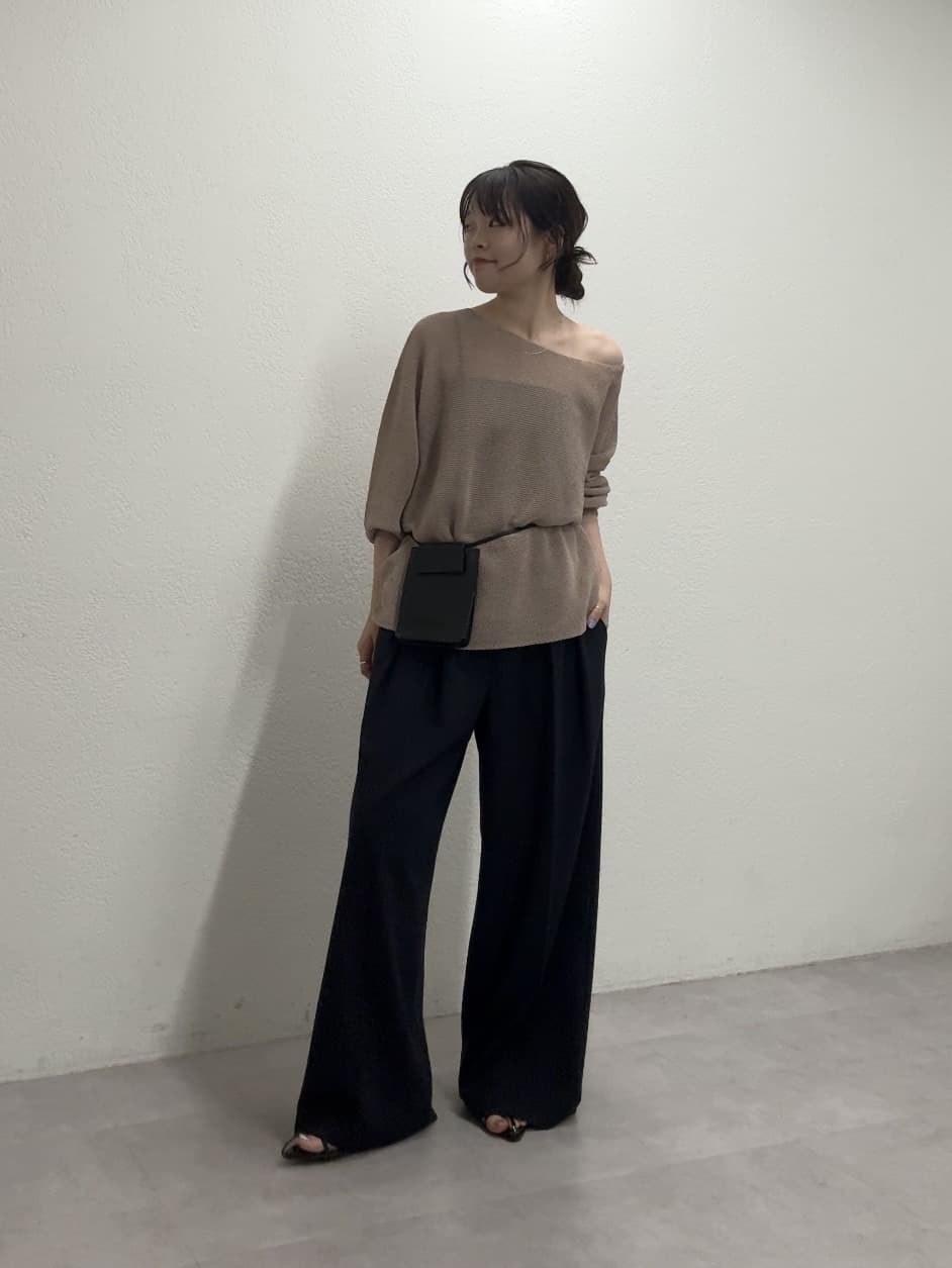 GALLARDAGALANTEのペーパーヤーンメッシュニットを使ったコーディネートを紹介します。｜Rakuten Fashion(楽天ファッション／旧楽天ブランドアベニュー)7244070