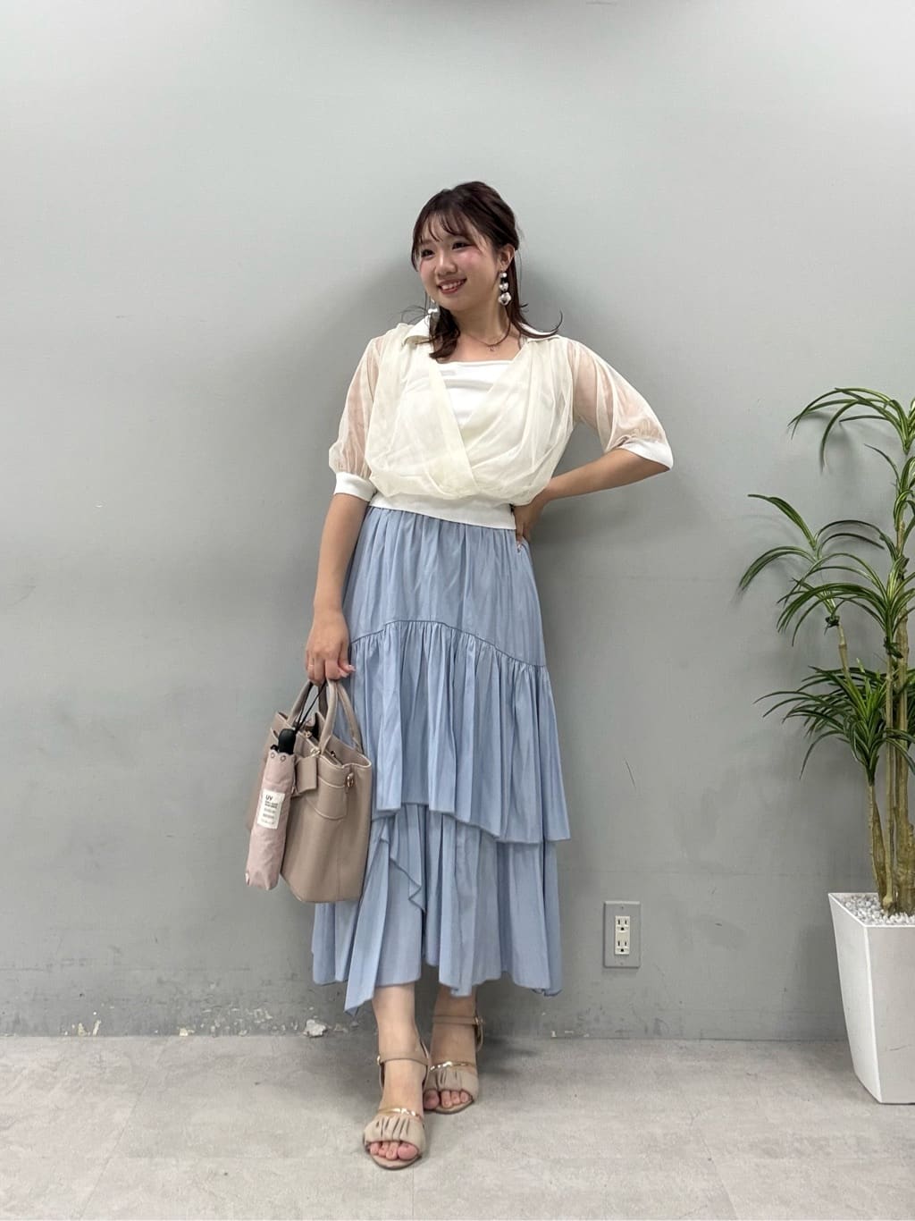 natural couture | 衿付きチュールドッキングニット | Rakuten Fashion