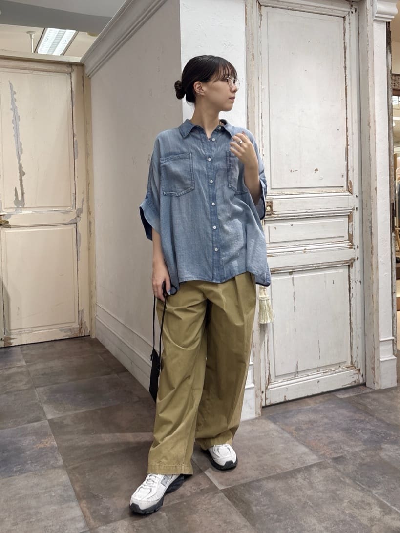 BEARDSLEY | シフォンデニムポンチョシャツ | Rakuten Fashion(楽天
