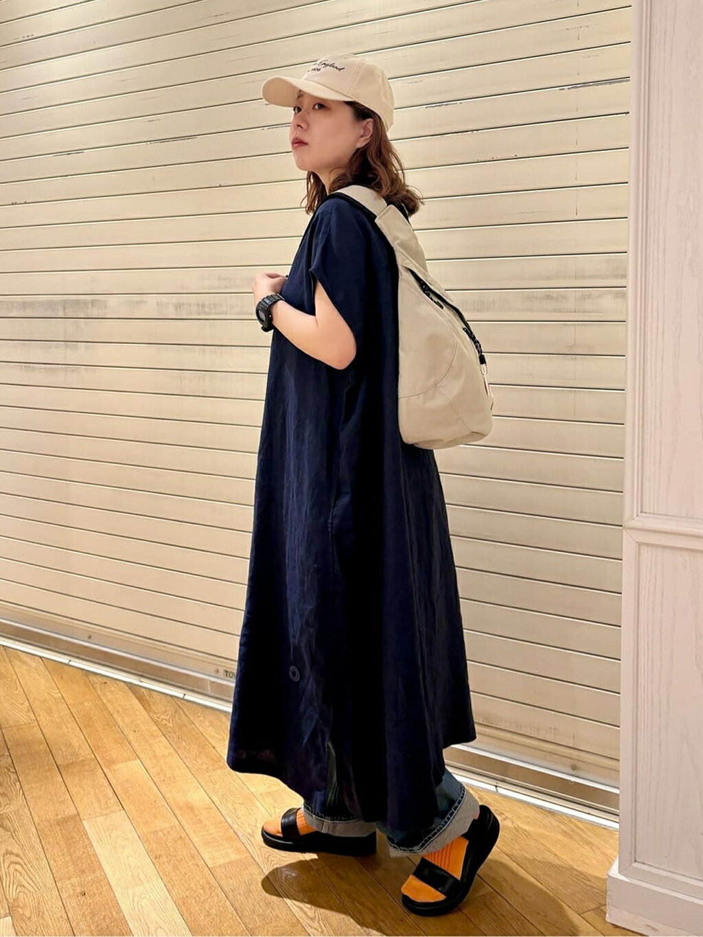Bshop | ORCIVAL | リネン フレンチスリーブ シャツワンピース WOMEN