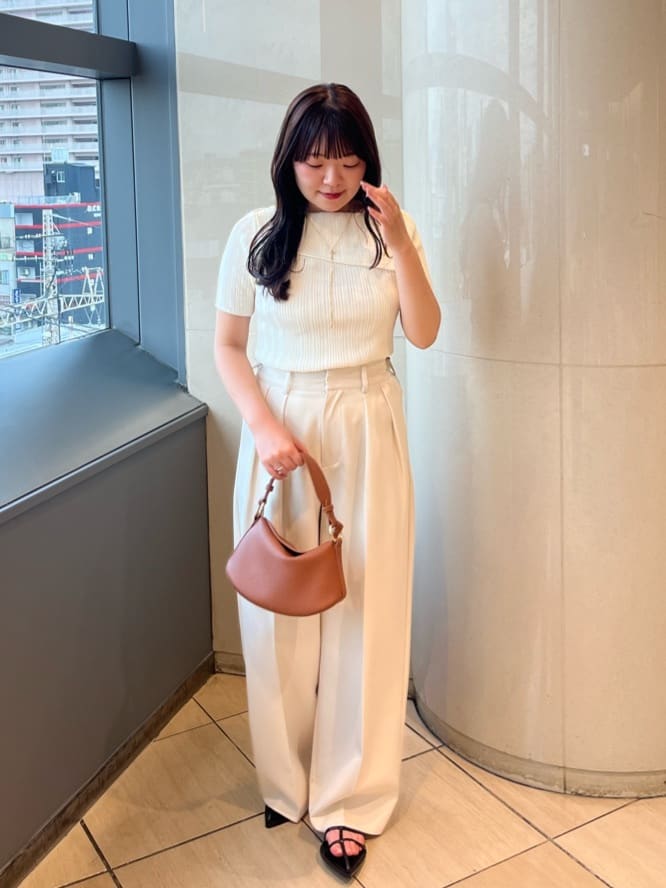 CAPRICIEUX LE'MAGE | ラップカラーリブニット | Rakuten Fashion(楽天