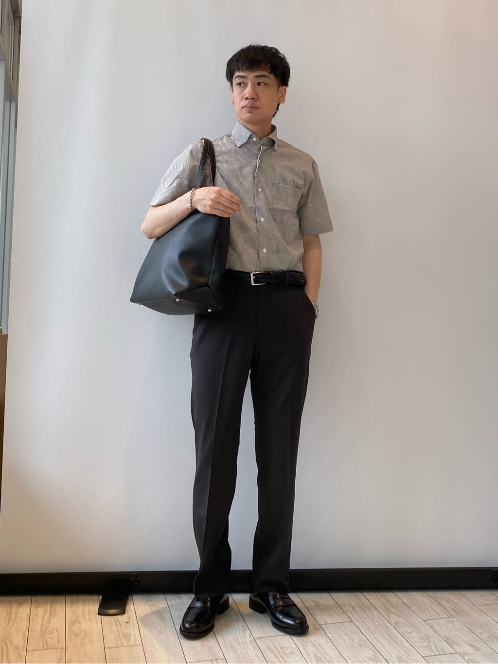 UNITED ARROWS green label relaxing | シボ レザーライク ジップ