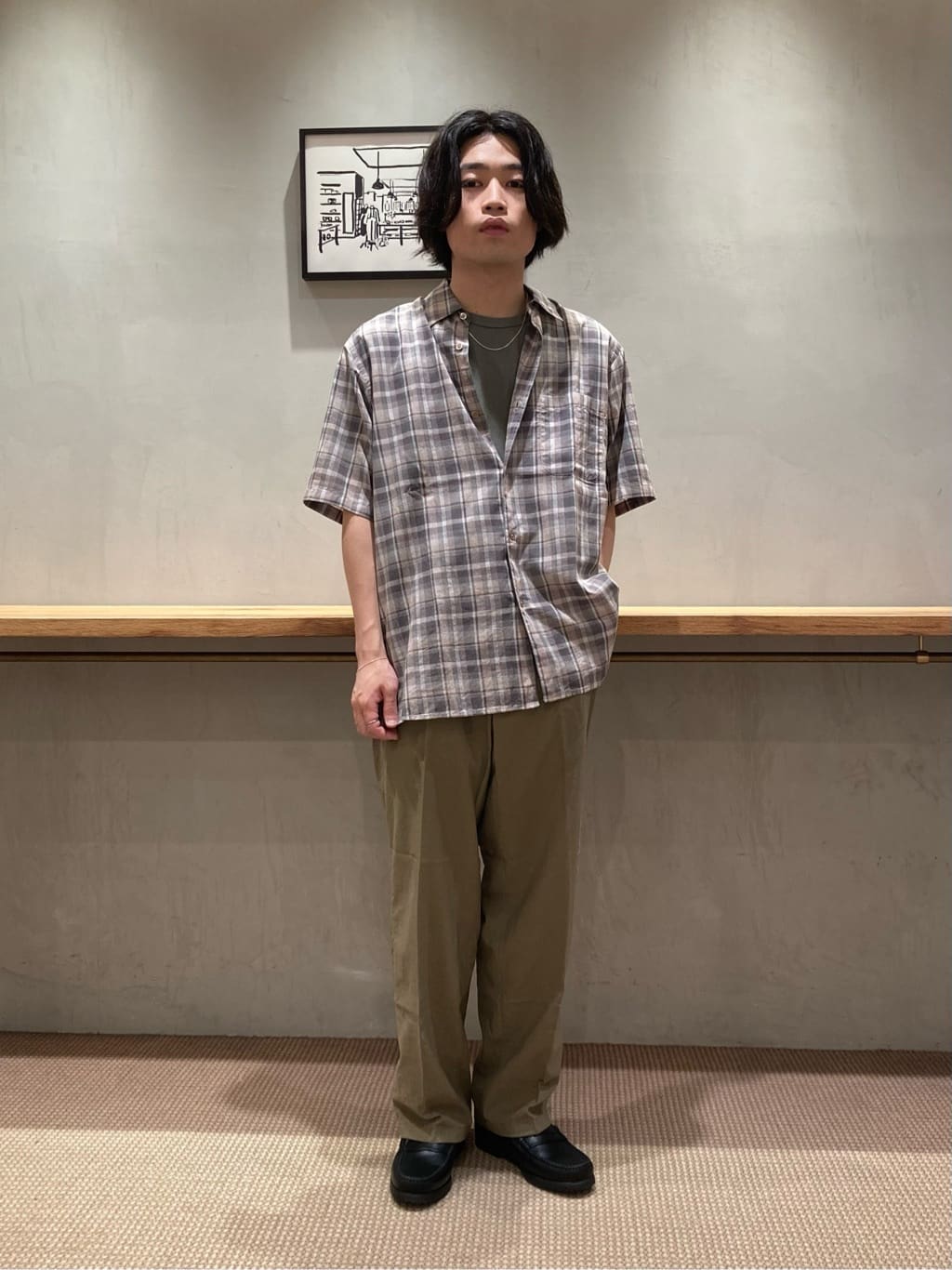 Steven Alanナイロン オックス アウトワンプリーツ スラックス 中古・古着通販】STEVEN ALAN (スティーブンアラン) ナイロンオックス