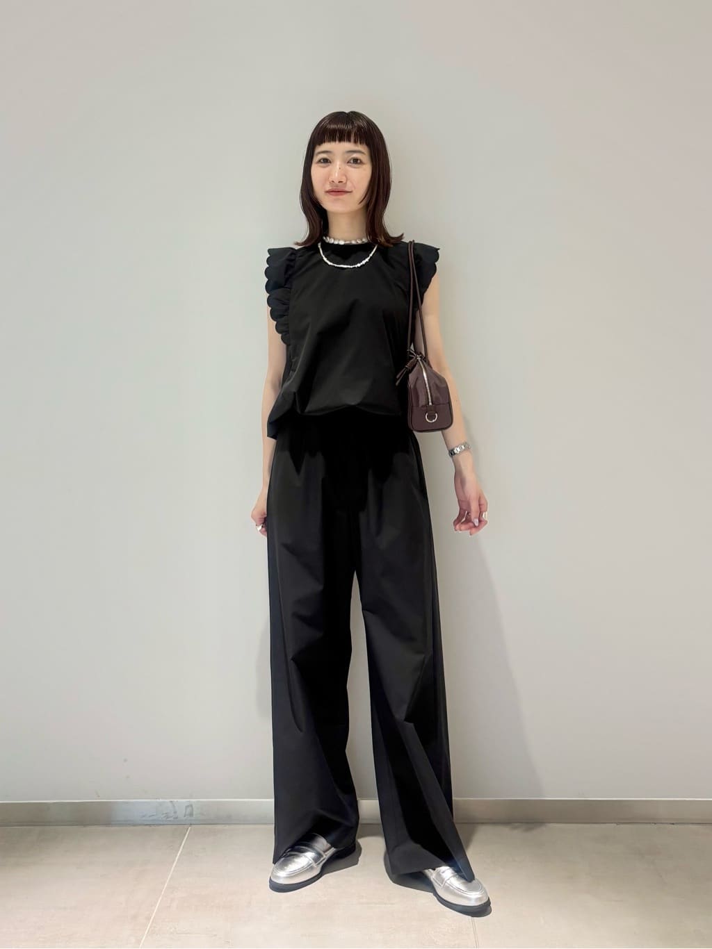 UNITED ARROWS | スカラップ フリル オールインワン パンツ -はっ水 UV