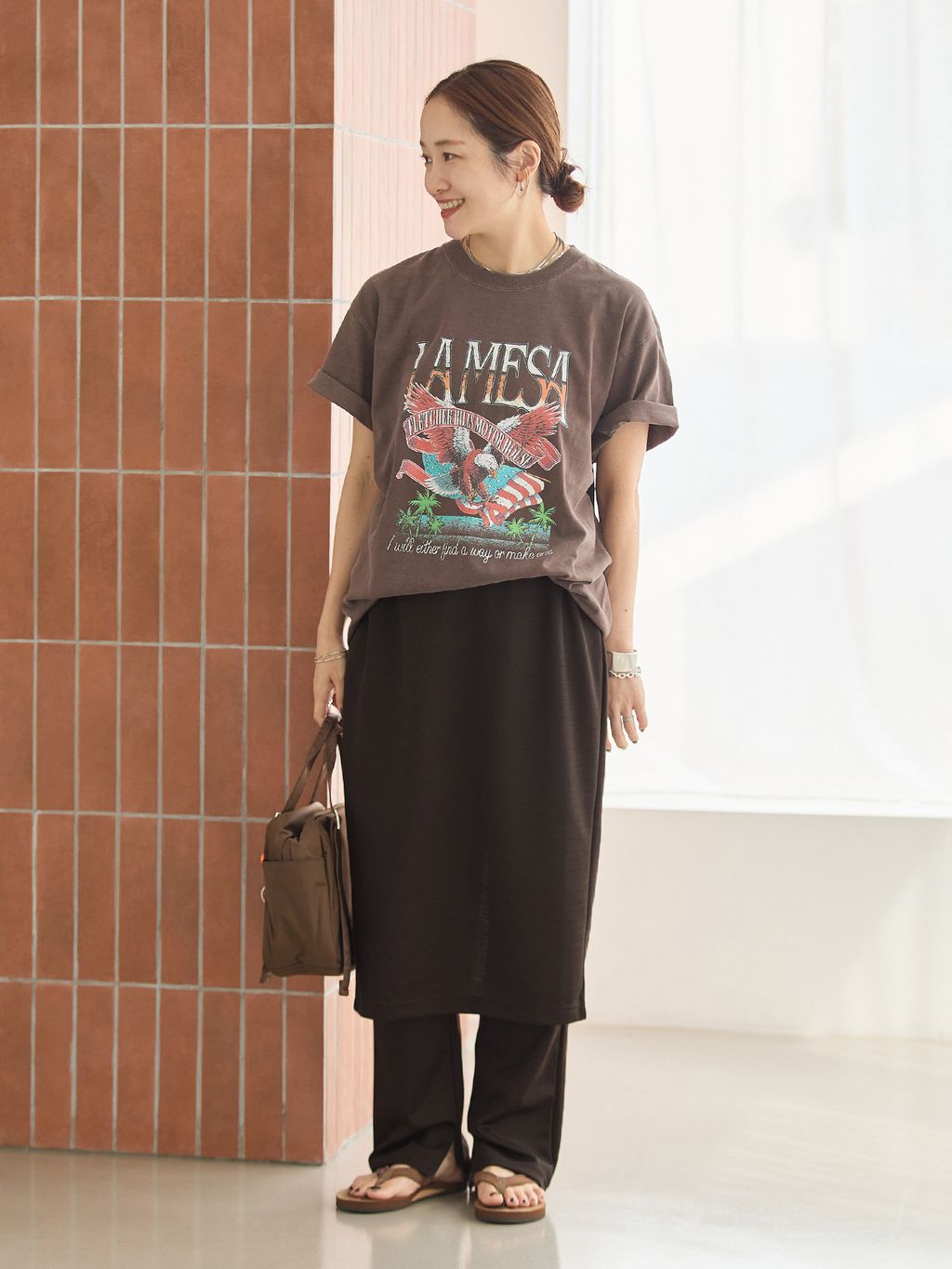 JOURNAL STANDARDの《予約》TWモクロディ スカート レイヤード パンツを使ったコーディネートを紹介します。｜Rakuten Fashion(楽天ファッション／旧楽天ブランドアベニュー)7249119