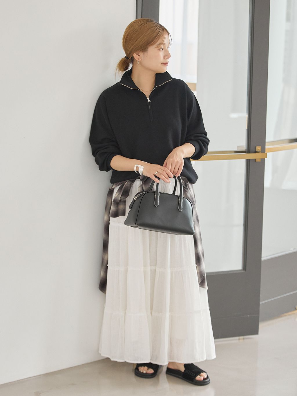 JOURNAL STANDARDの《WEB限定予約》ウォッシャブルTEXBRID ハーフZIPを使ったコーディネートを紹介します。｜Rakuten Fashion(楽天ファッション／旧楽天ブランドアベニュー)7249153