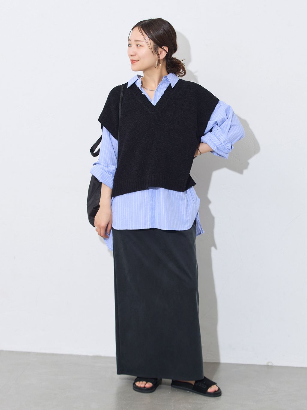 JOURNAL STANDARDの《追加予約》ダブルフェイスフェザークルーネック