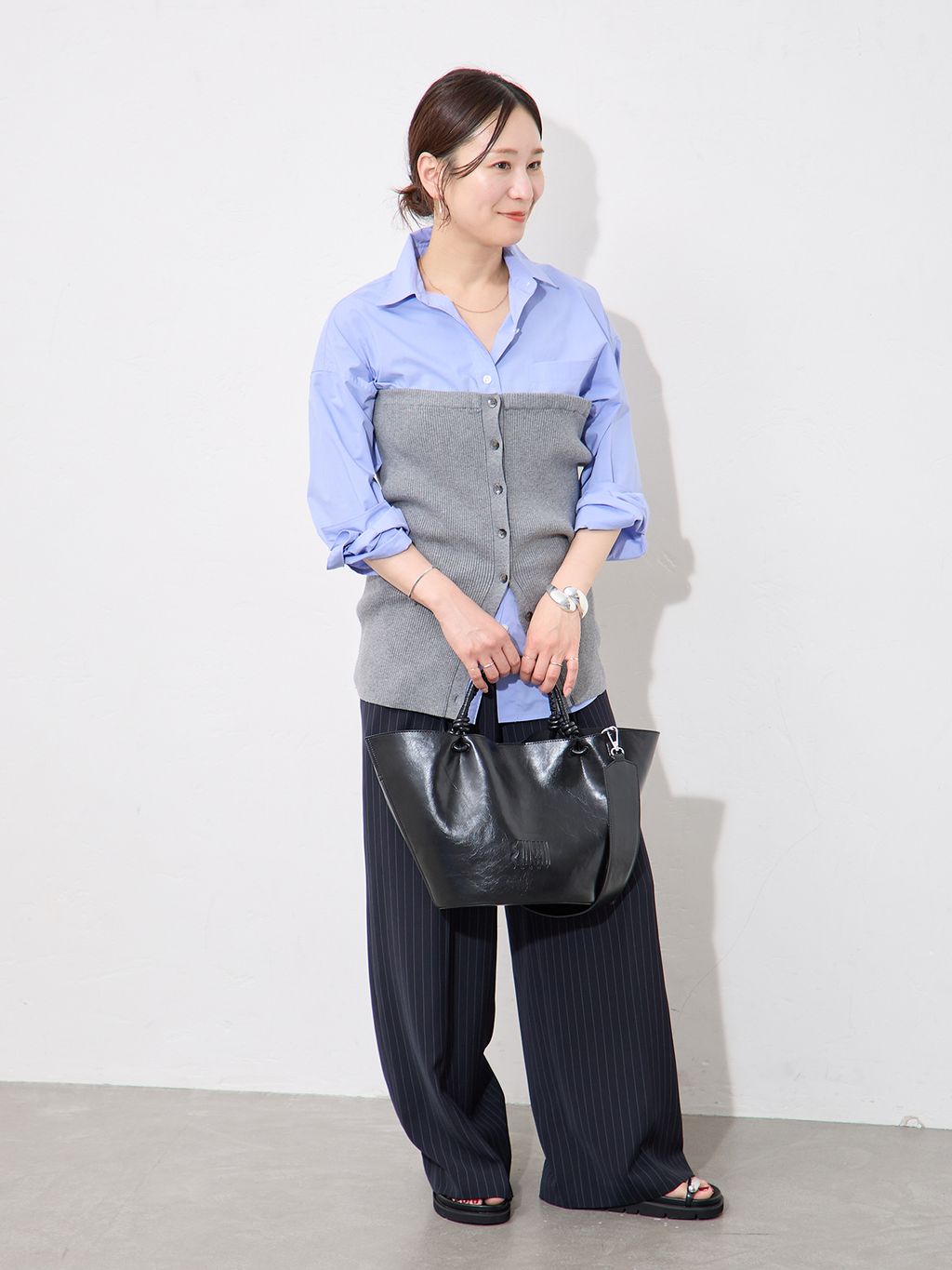 JOURNAL STANDARDの《追加予約》ダブルフェイスフェザークルーネック